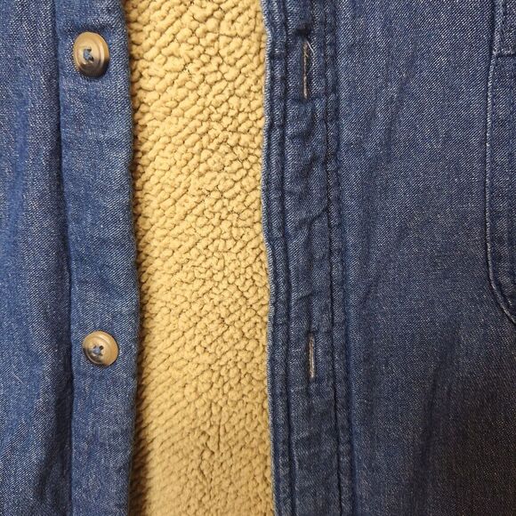 Wrangler Mens Shirt Jacket Shacket Size XL Sherpa Lined Heavy Western Pockets - Picture 5 of 13